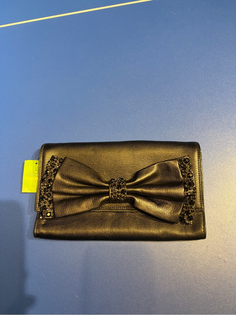 kate spade Black Bow-Accent Clutch